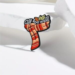 All Too Well Taylor Swift Striped Red Scarf Enamel Pin - For the Swifties